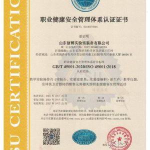 職業(yè)健康安全管理體系認(rèn)證證書(shū)